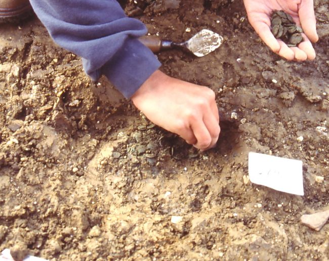 Coins Being Excavated 6 5d.doc Aspect Ratio 650 517