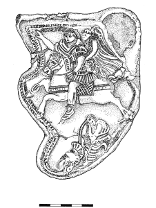 An illustration of cheekpiece 1 by Debbie Miles